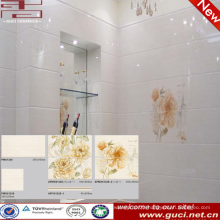carrelage en céramique design fleur pour salle de bain 300X600mm carrelage mural